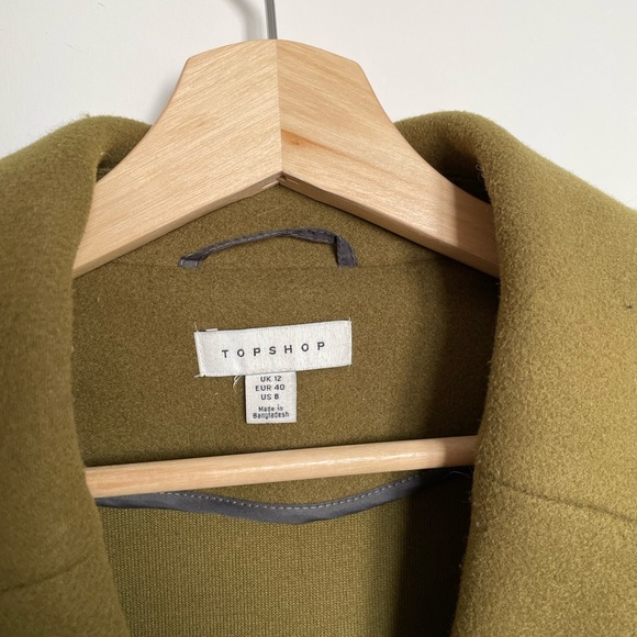 Topshop olive coat (women) - Picture 5 of 6
